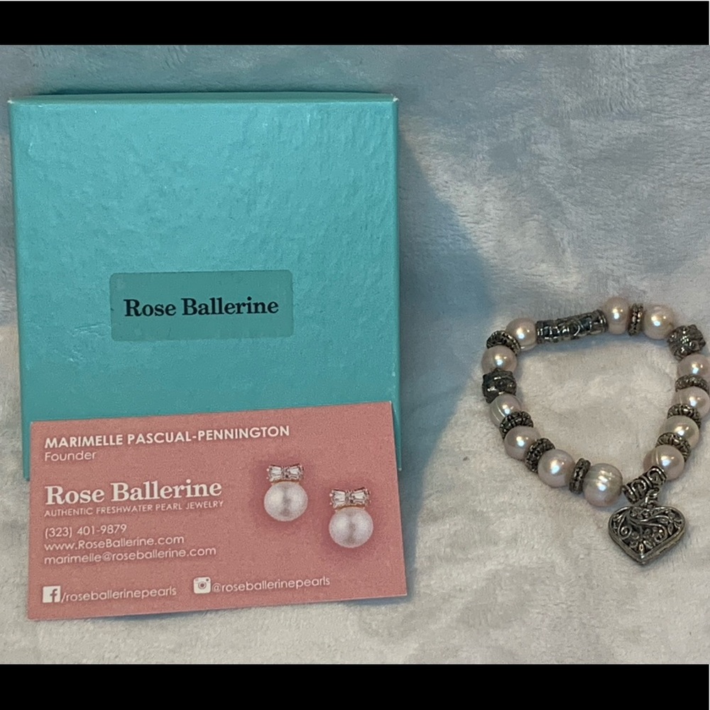 Freshwater Pearl Charm Bracelet